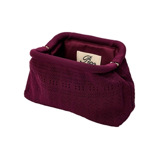 Pico Copenhagen Small Rosalia Clutch Plum Lace